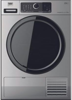 Beko Professional AWZ 9HPS/PRO BP suszarka z pompą ciepła, kolor srebrny, pojemność 9 kg, 84,9 x 59,9 x 65,6 cm, 44 kg, bęben ze stali nierdzewnej