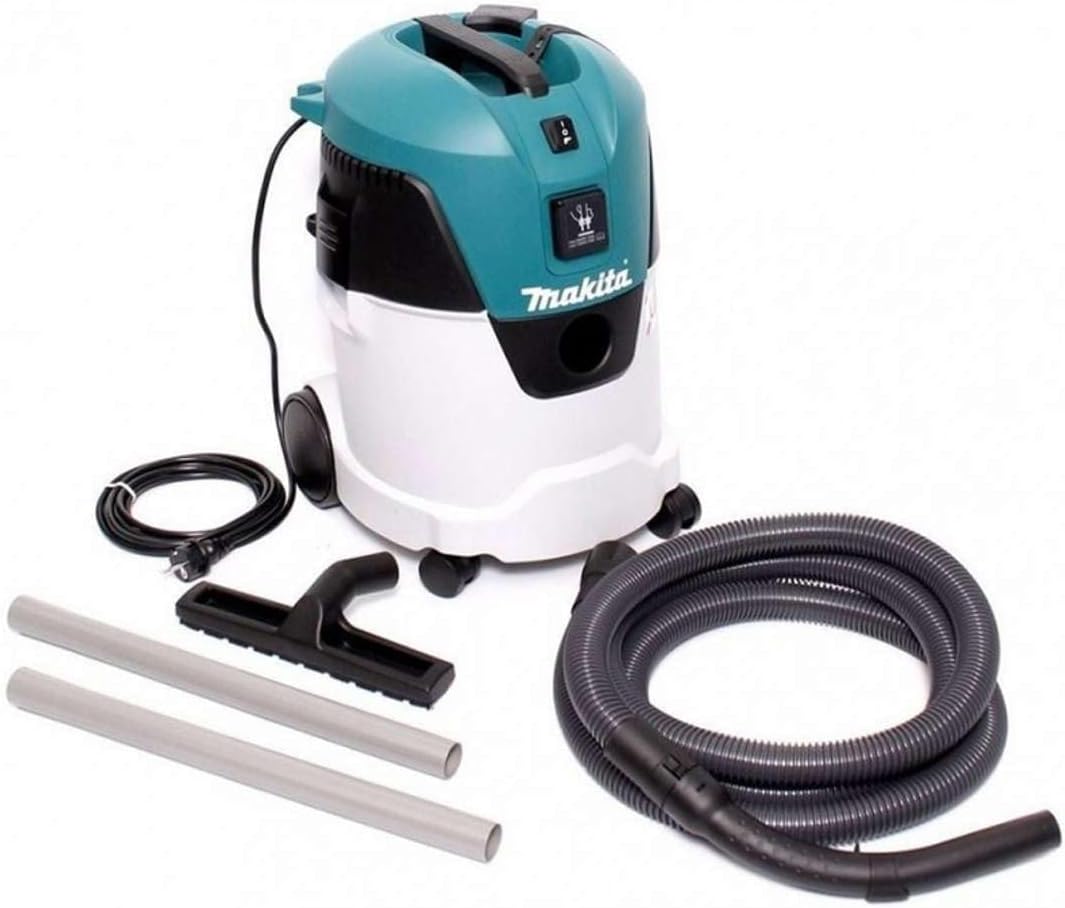 Makita VC2512L Odkurzacz Warsztatowy Sucho/Mokro, 2600 W, 230 V, Wielokolorowy, 25 L
