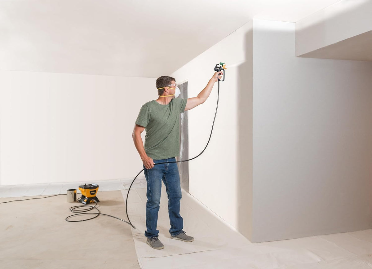 WAGNER System natryskowy Airless Control 150 M do kolor ściany, lakiery, glazura, drewna i ochrona antykorozyjna wewnątrz i na zewnątrz, 0-900ml/min, 110bar, pojemność pojemnika 5500ml, wąż 7,5m