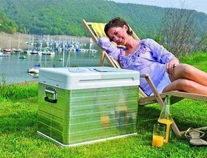 Mobicool Q40 AC/DC – przenośna lodówka termoelektryczna, aluminiowa, 39 litrów, 12 V i 230 V, do samochodów osobowych, ciężarowych i gniazdka, aluminiowa obudowa