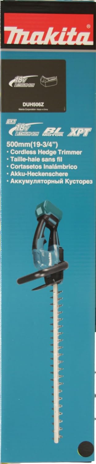 Makita DUH506Z akumulatorowe nożyce do żywopłotu, 50 cm, 18 V (bez akumulatora, bez ładowarki)