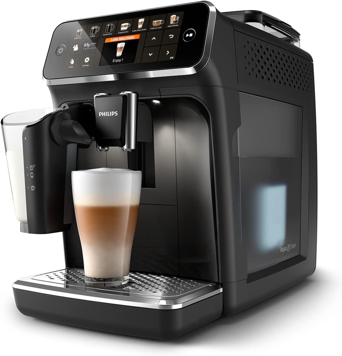Philips Automatyczny Ekspres do Kawy 5400, LatteGo, 12 Napojów, Czarny