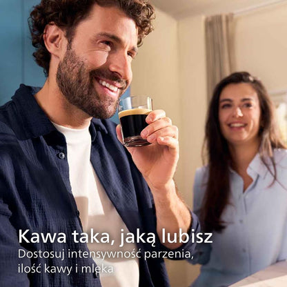 Philips Automatyczny Ekspres do Kawy 5400, LatteGo, 12 Napojów, Czarny