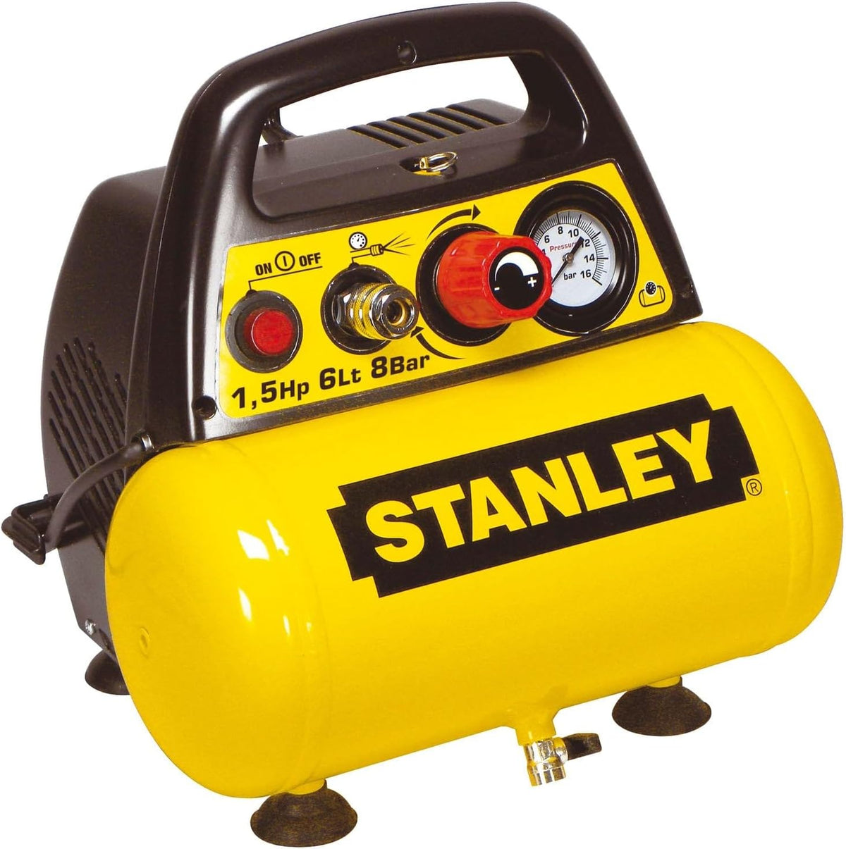 Stanley Dn200/10/5 Kompresor, Czarny/Żółty, 40.01 x 40.01 x 24.99 cm