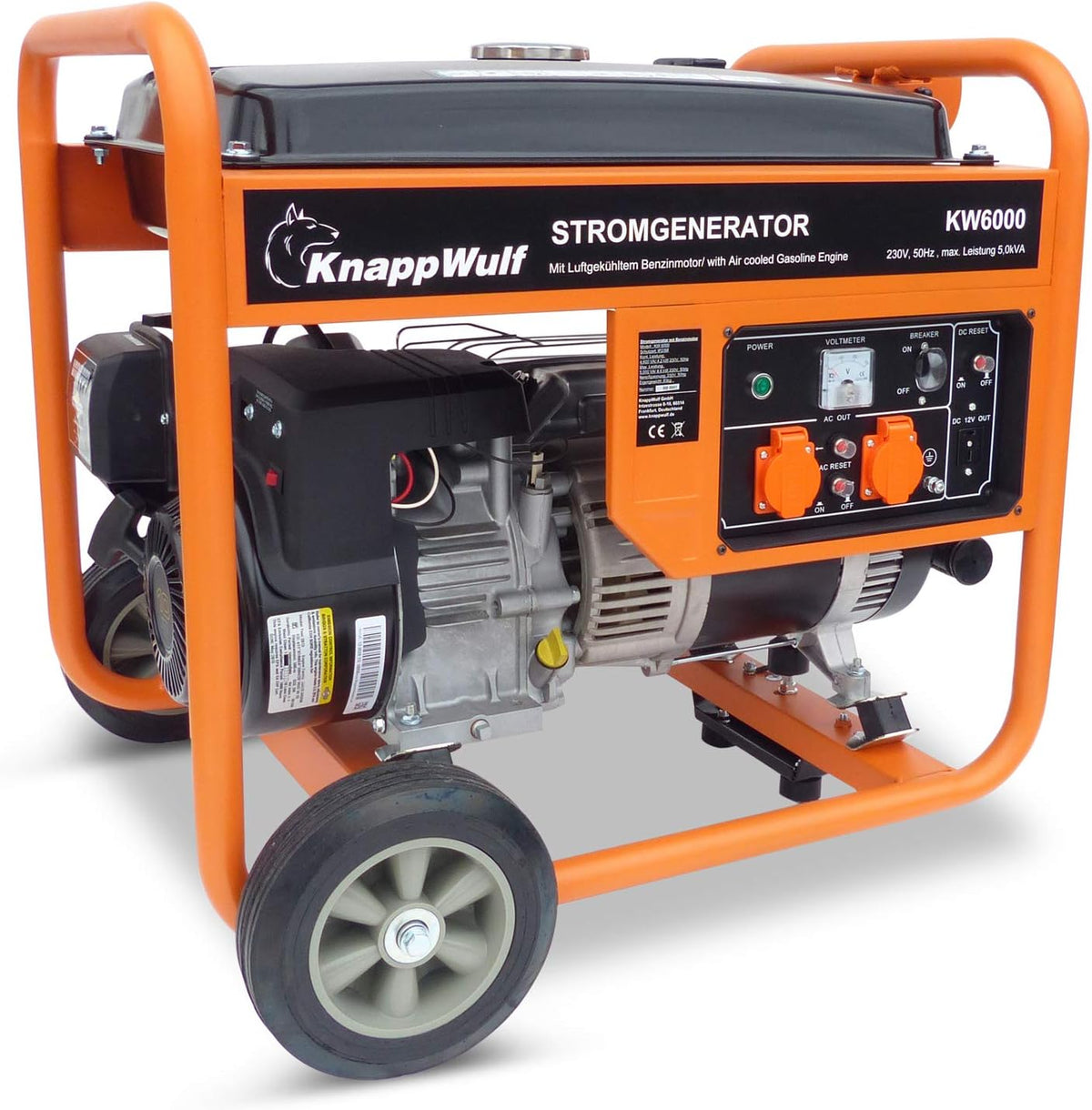 KnappWulf Generator prądu KW6000 1-fazowy generator benzyny agregat prądotwórczy