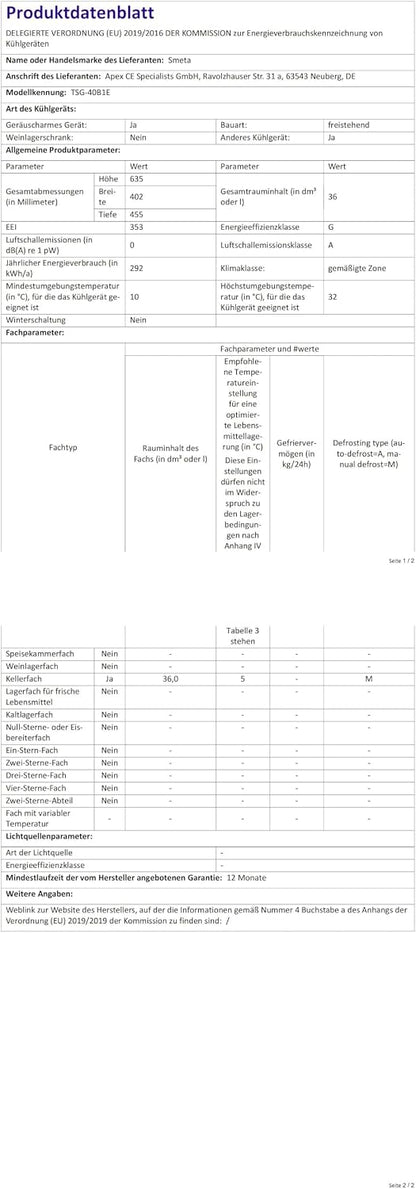 SMETA 60L Lodówka Gazowa 12V, 230V, AC/DC, 3-Drożna, Z Odwracalnymi Drzwiami, Idealna Do Przyczepy Kempingowej, Vanów, Kempingu, Off-Grid, Domków Letniskowych i Garaży