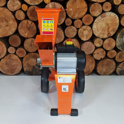 Forest Master FM4DDE Kompaktowy elektryczny rębak do drewna, Rozdrabniacz 2800 W, 4 szt, gałęzi, liście, drewno, rozdrabniacz ogrodowy, rozdrabniacz elektryczny