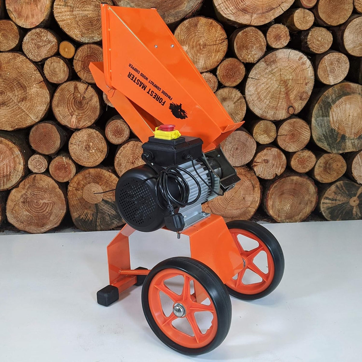 Forest Master FM4DDE Kompaktowy elektryczny rębak do drewna, Rozdrabniacz 2800 W, 4 szt, gałęzi, liście, drewno, rozdrabniacz ogrodowy, rozdrabniacz elektryczny