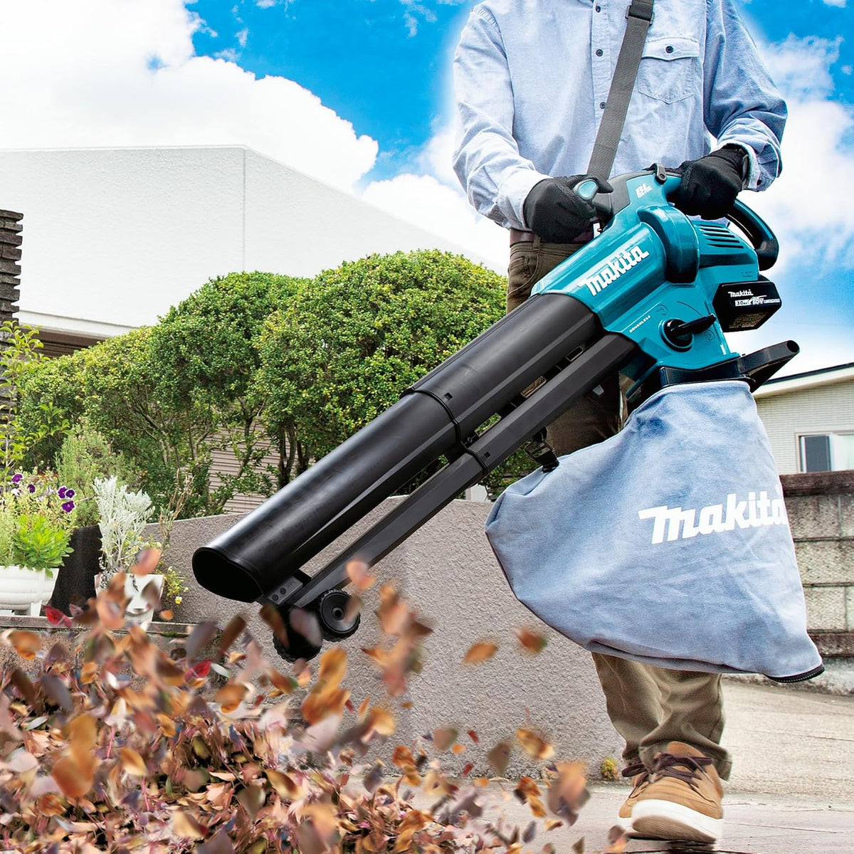 Makita DUB187T002 odkurzacz akumulatorowy/dmuchawa LXT 18 V 4,2 m³/min, 1168 x 164 x 416 mm