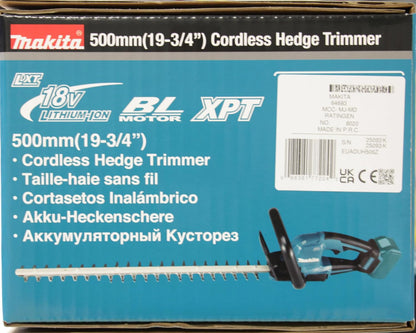 Makita DUH506Z akumulatorowe nożyce do żywopłotu, 50 cm, 18 V (bez akumulatora, bez ładowarki)