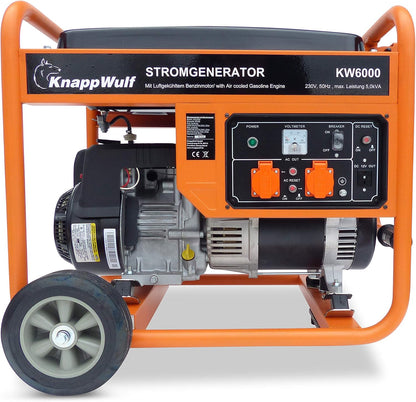 KnappWulf Generator prądu KW6000 1-fazowy generator benzyny agregat prądotwórczy