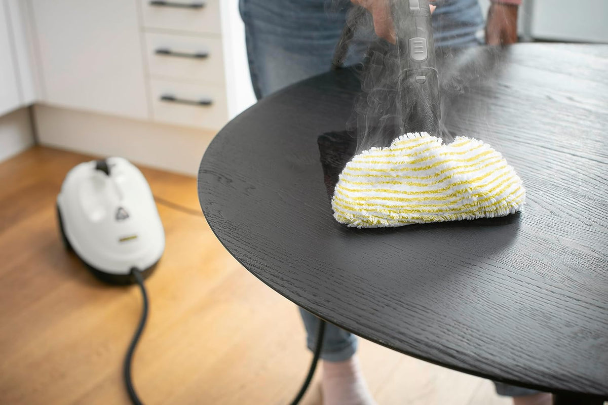 Kärcher Parownica SC 2 Easyfix, Ciśnienie Pary: 3,2 Bar, Czas Nagrzewania: 6,5 Min., Moc: 1500 W, Moc Powierzchniowa: 75 M, Zbiornik: 1 L