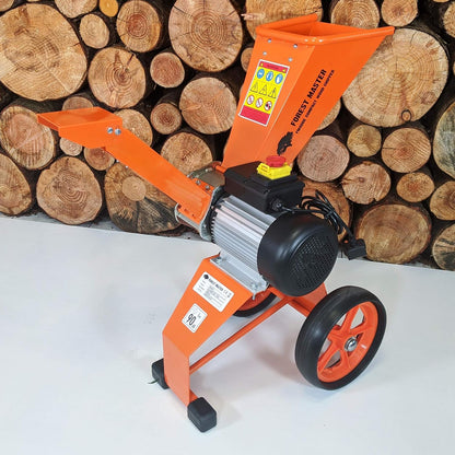 Forest Master FM4DDE Kompaktowy elektryczny rębak do drewna, Rozdrabniacz 2800 W, 4 szt, gałęzi, liście, drewno, rozdrabniacz ogrodowy, rozdrabniacz elektryczny