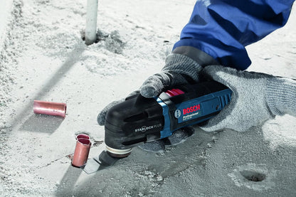 Bosch Professional: narzędzie wielofunkcyjne Multi-Cutter GOP 30-28 (300 W, uchwyt narzędziowy Starlock, klucz sześciokątny, brzeszczoty i płyta szlifierska delta, walizka L-BOXX)