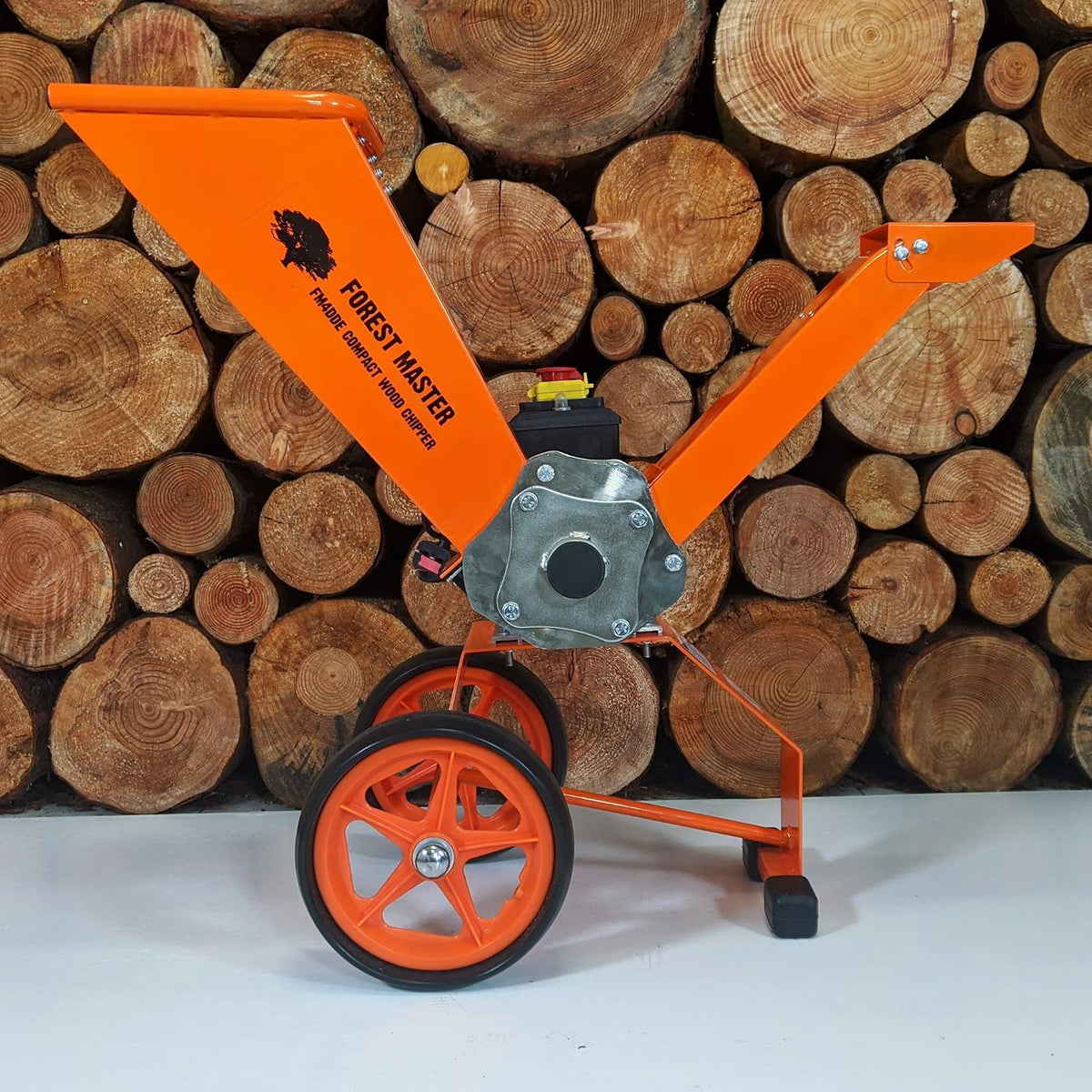 Forest Master FM4DDE Kompaktowy elektryczny rębak do drewna, Rozdrabniacz 2800 W, 4 szt, gałęzi, liście, drewno, rozdrabniacz ogrodowy, rozdrabniacz elektryczny