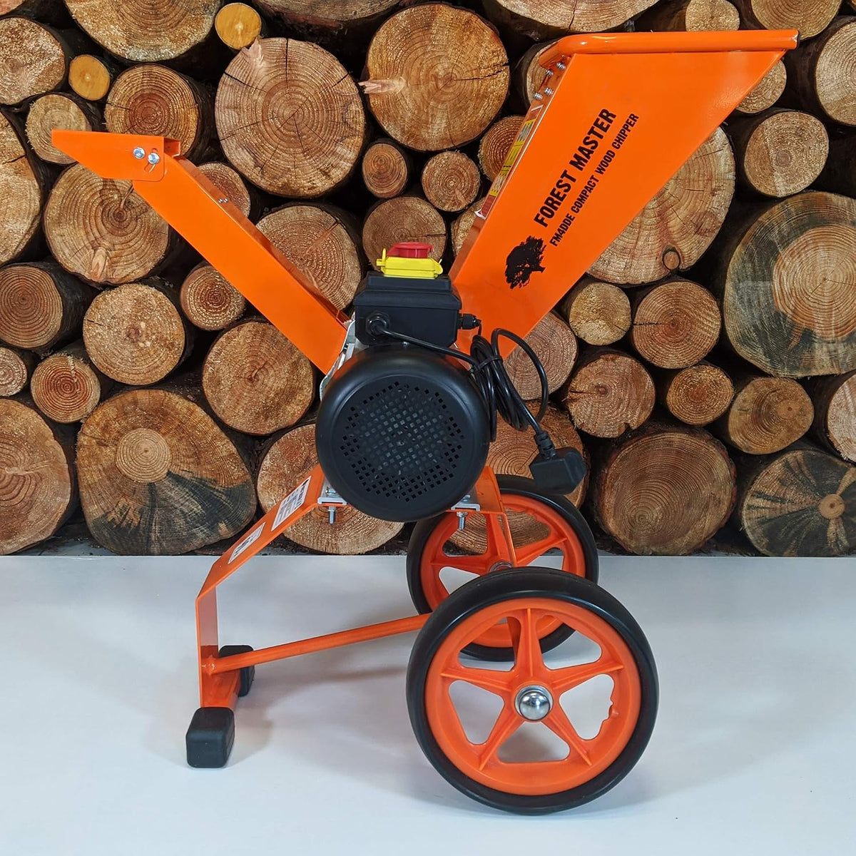 Forest Master FM4DDE Kompaktowy elektryczny rębak do drewna, Rozdrabniacz 2800 W, 4 szt, gałęzi, liście, drewno, rozdrabniacz ogrodowy, rozdrabniacz elektryczny